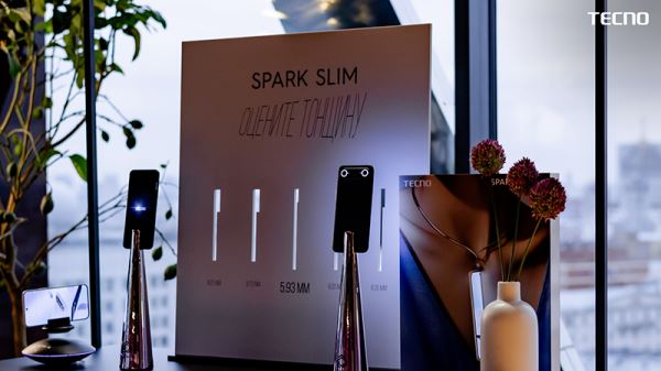 Tecno представила в России самый тонкий в мире смартфон Spark Slim и другие новинки
