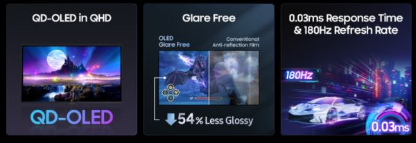 Samsung выпустила недорогой 27-дюймовый геймерский монитор Odyssey OLED G50SF c QD-OLED, 1440p и 180 Гц